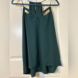 Forest green Express tank top blouse - size L